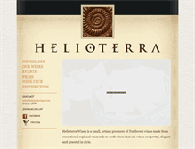 Tablet Screenshot of helioterrawines.com